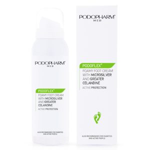 Podopharm Med Kremna pena z mikro srebrom in Celandinom